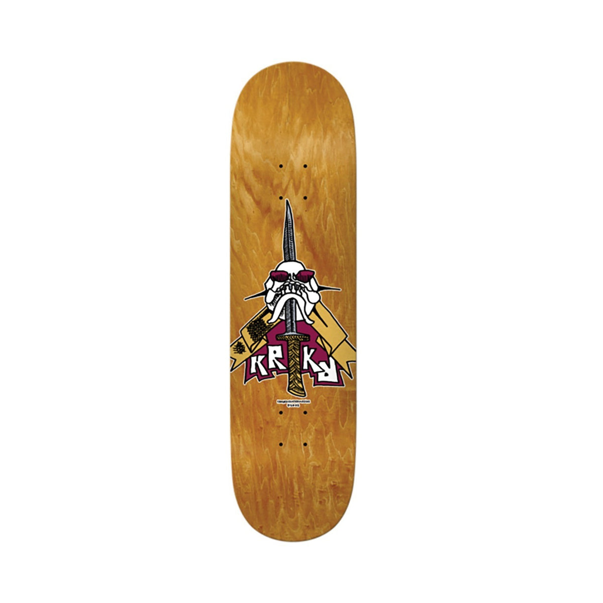 Krooked Skull/Sword Skateboard Deck - 8.25″- Skates USA