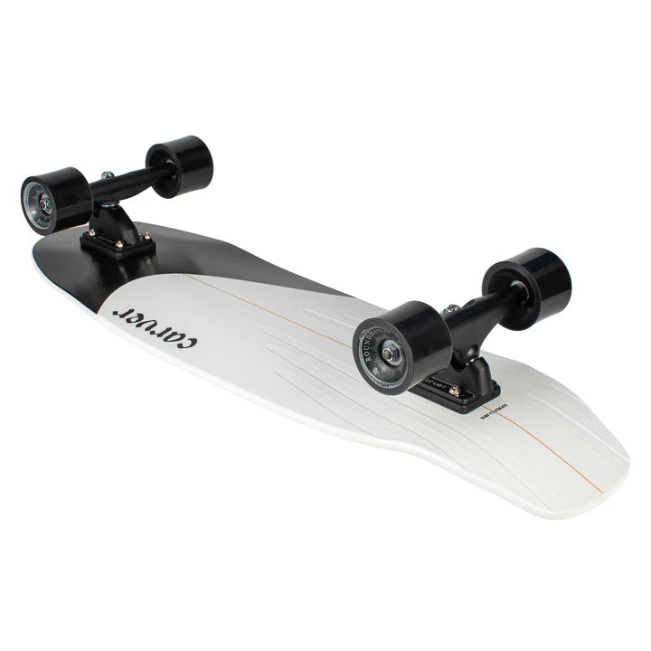 スケートボード CRVER 32.5 Black Tip Surfskate complete Carver Black Tip Surfskate Complete CX Coal Satin - 32.5″