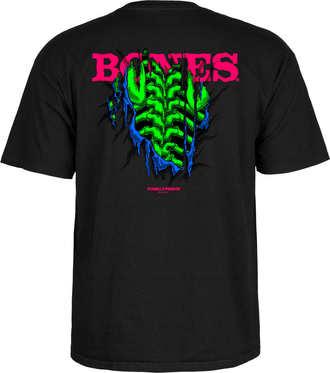 Powell Peralta Shred T-Shirt - Blacklight Black- Skates USA
