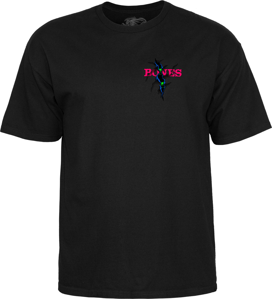 Powell Peralta Shred T-Shirt - Blacklight Black- Skates USA