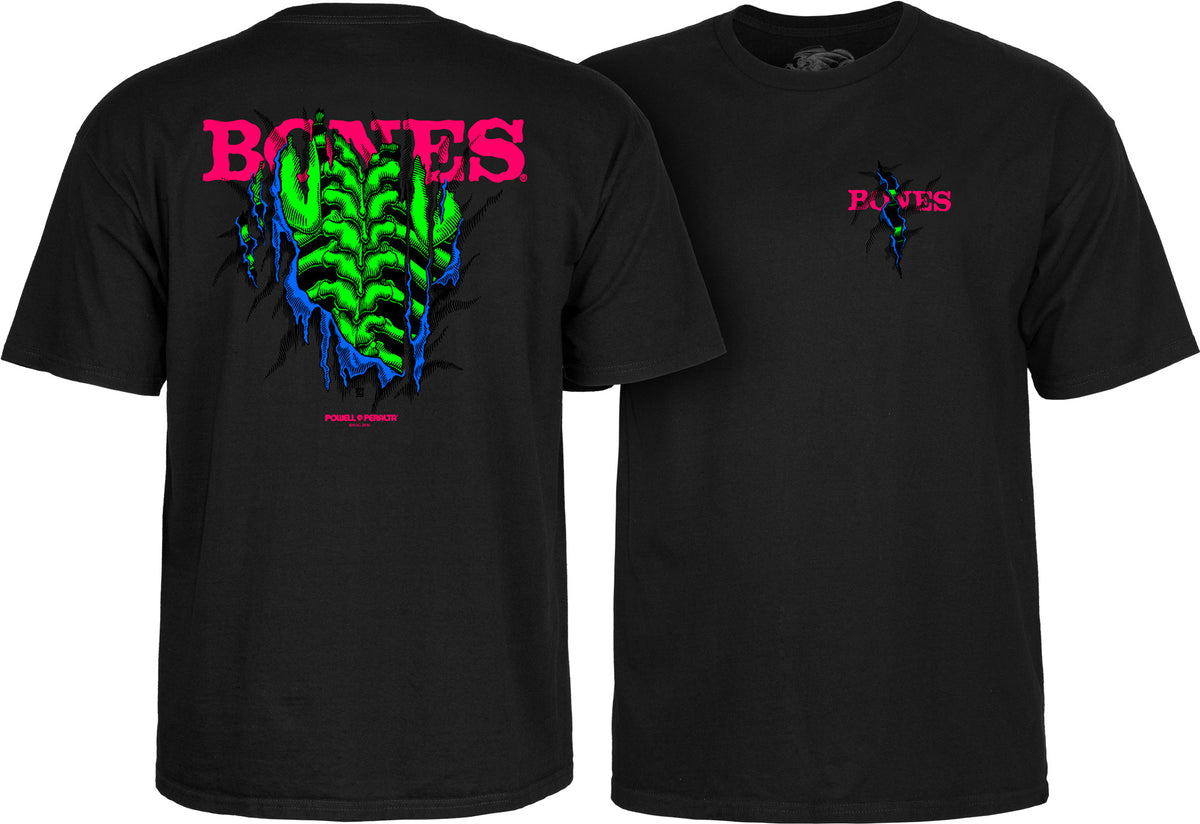 Powell Peralta Shred T-Shirt - Blacklight Black- Skates USA