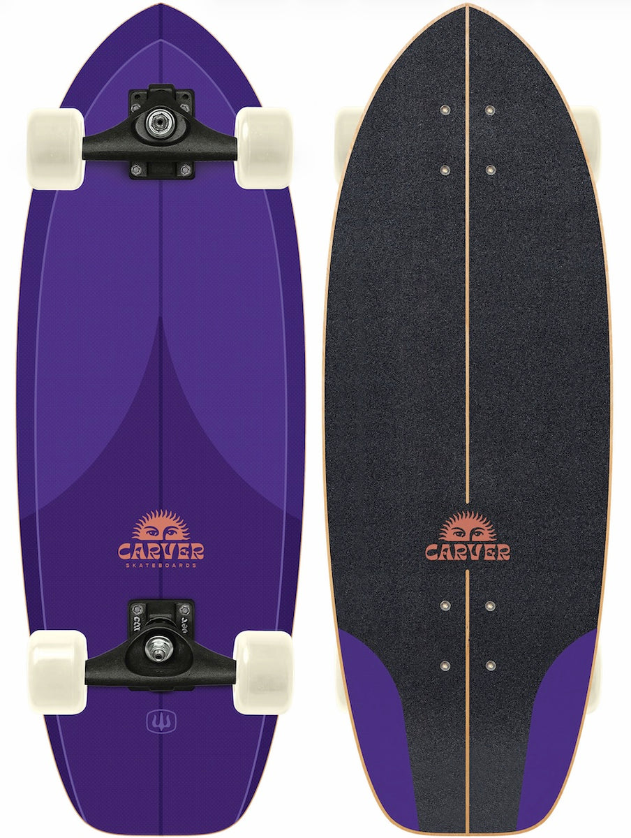 Carver Purple Haze Surfskate Deck - 28″- Skates USA