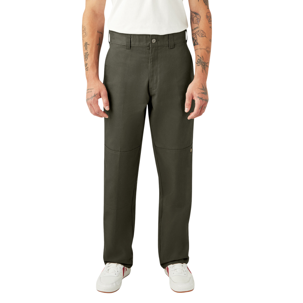 Dickies X Spitfire Twill Double Knee Pants - Olive Green