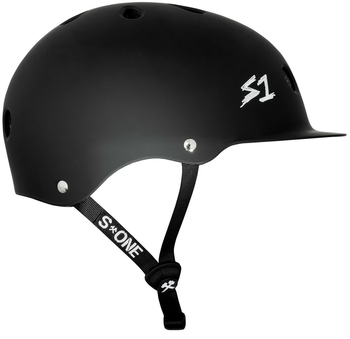 S1 Lifer Brim Helmet - Black Matte- Skates USA