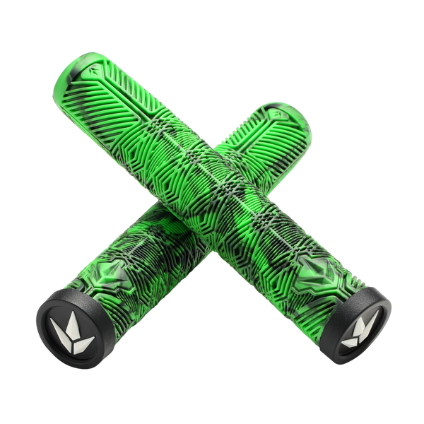 Envy Handgrips V3 (TPR) - Green/Black (Pair)- Skates USA