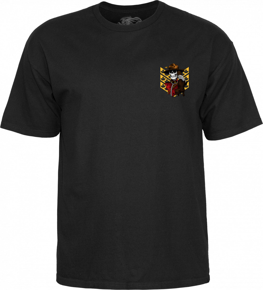 Powell Peralta Kevin Harris Mountie T-shirt - Black- Skates USA