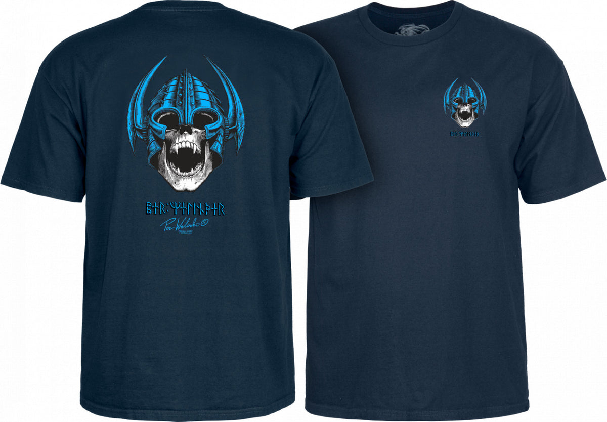Powell Peralta Welinder Nordic Skull T-shirt - Navy- Skates USA