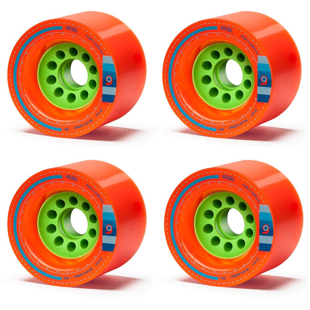 Orangatang Kegel Longboard Wheels 80mm 80a - Orange- Skates USA Orangatang Kegel Longboard Wheels 80mm 80a - Orange- Skates USA