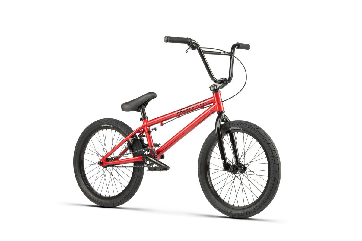 Radio 2021 Dice 20″ Complete BMX Bike - Candy Red- Skates USA