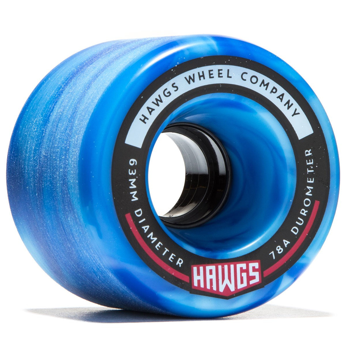 HAWGS スケートボードホイール 63mm 78A 4個セット ランドヤッツ Hawgs Fatty Wheels 63mm 78a - Sky Blue Swirl (Set of 4)