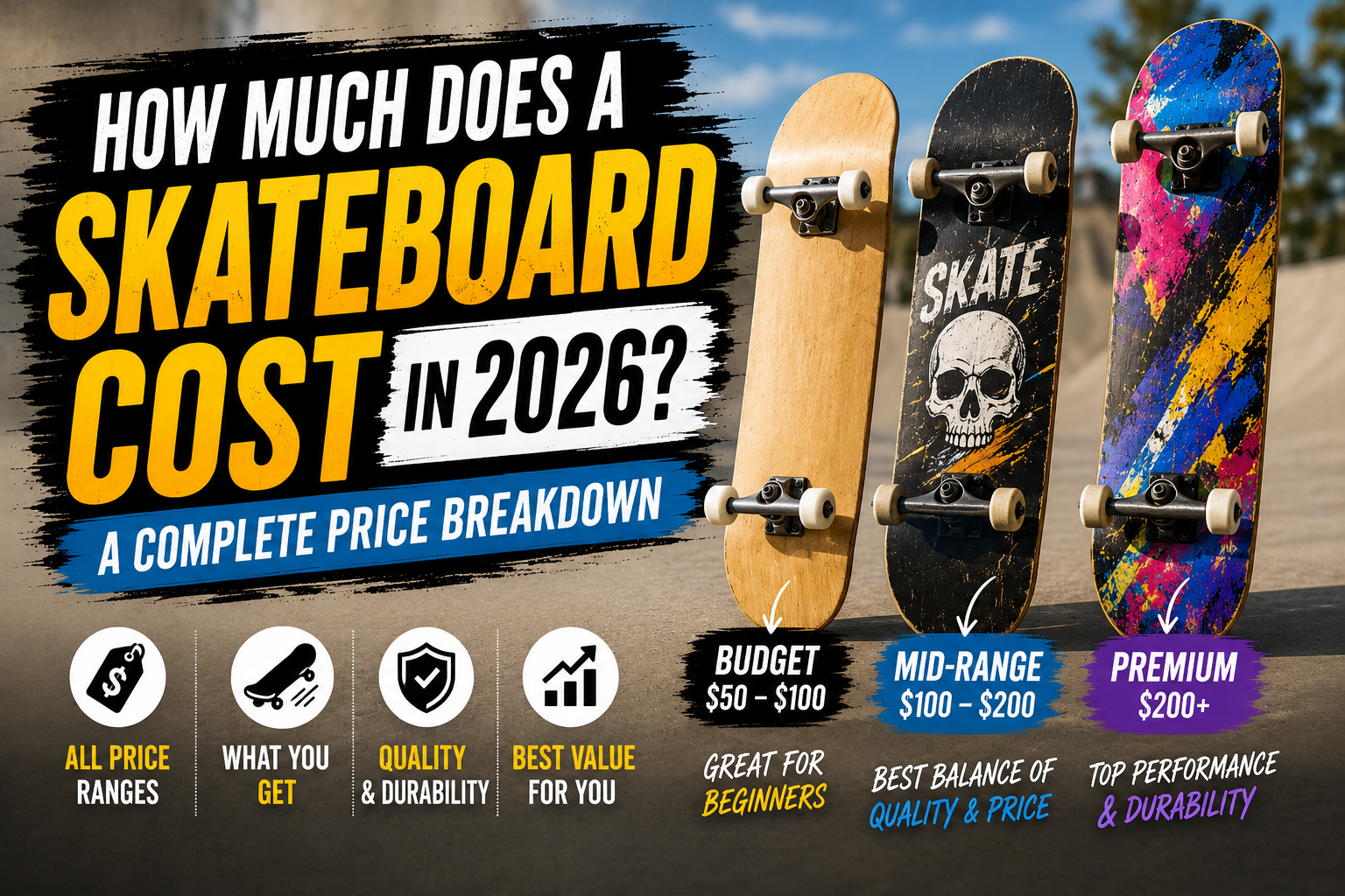 How Much Does a Skateboard Cost in 2026? A Complete Price Breakdown