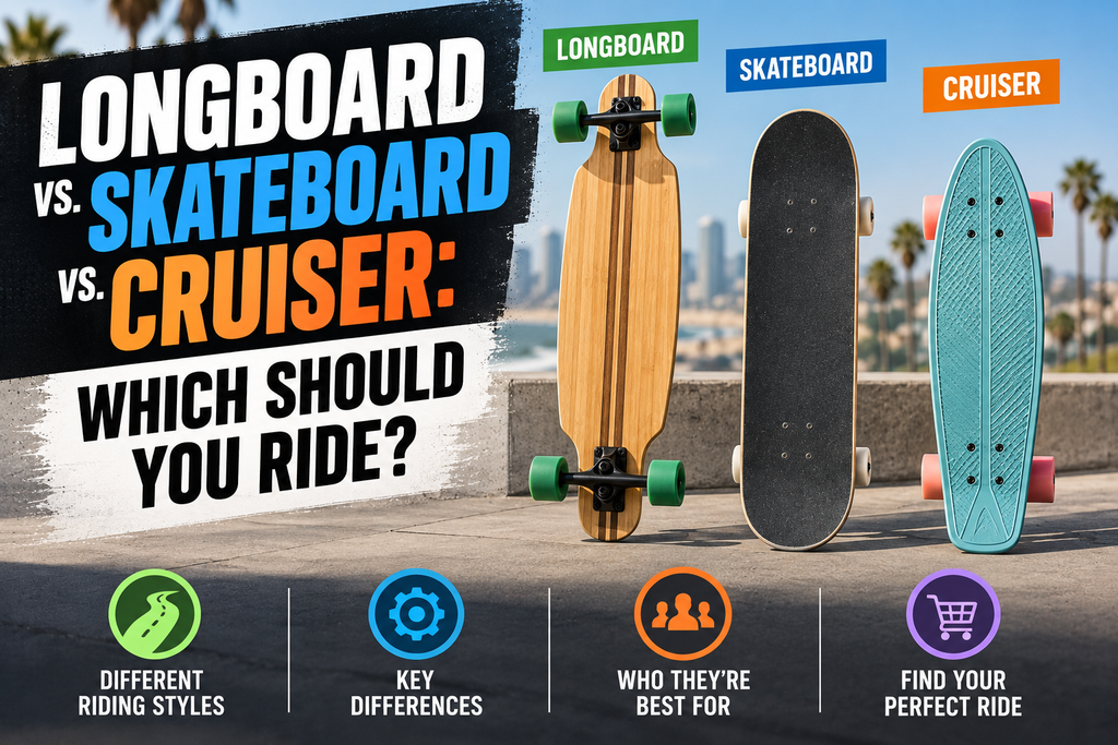 Longboard vs. Skateboard vs. Cruiser: Which Should You Ride?