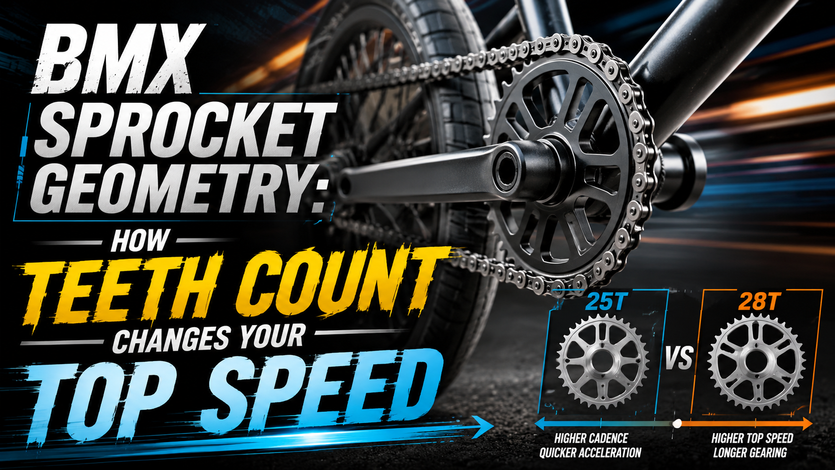 BMX Sprocket Geometry: How Teeth Count Changes Your Top Speed