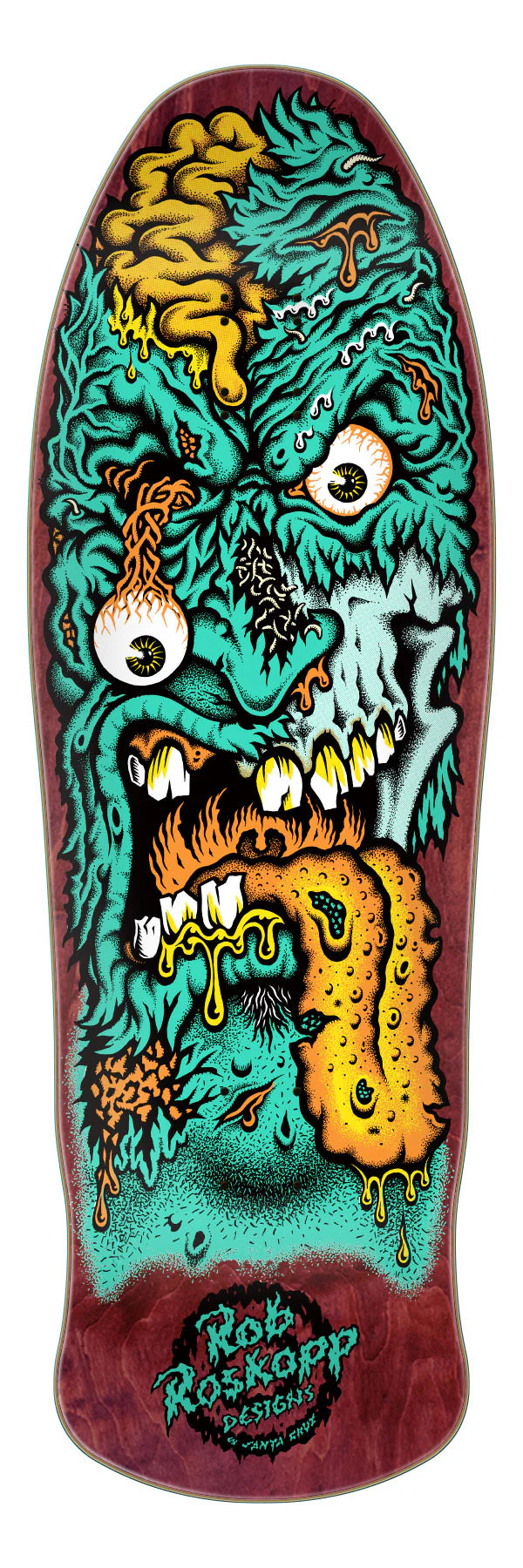 SANTACRUZ ROSKOPP デッキ Santa Cruz Rob Roskopp Face Two Reissue Skateboard Deck - 9.9