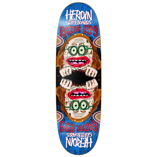 Heroin Auntie Razor Egg Skateboard Deck - 9.75″- Skates USA