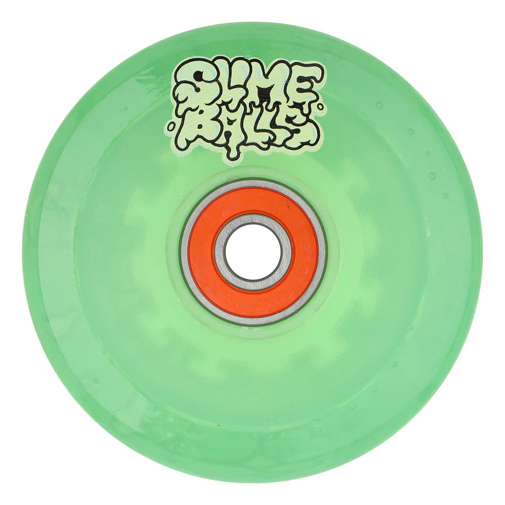 Roues De Cruiser Santa Cruz Slime Balls – 60mm 78A Vert Fluo LED (neuves)