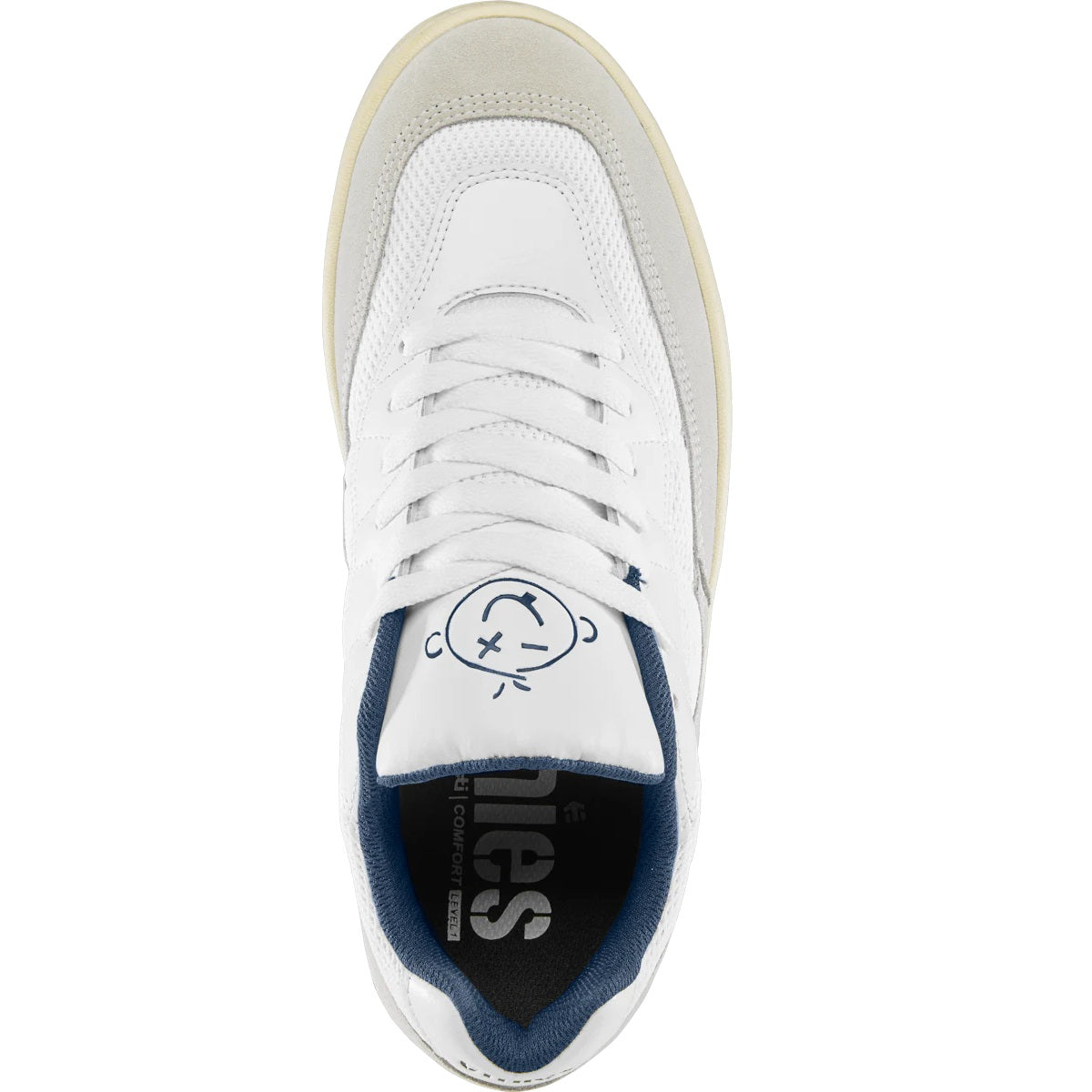 Etnies Shoes Snake - White/Navy- Skates USA