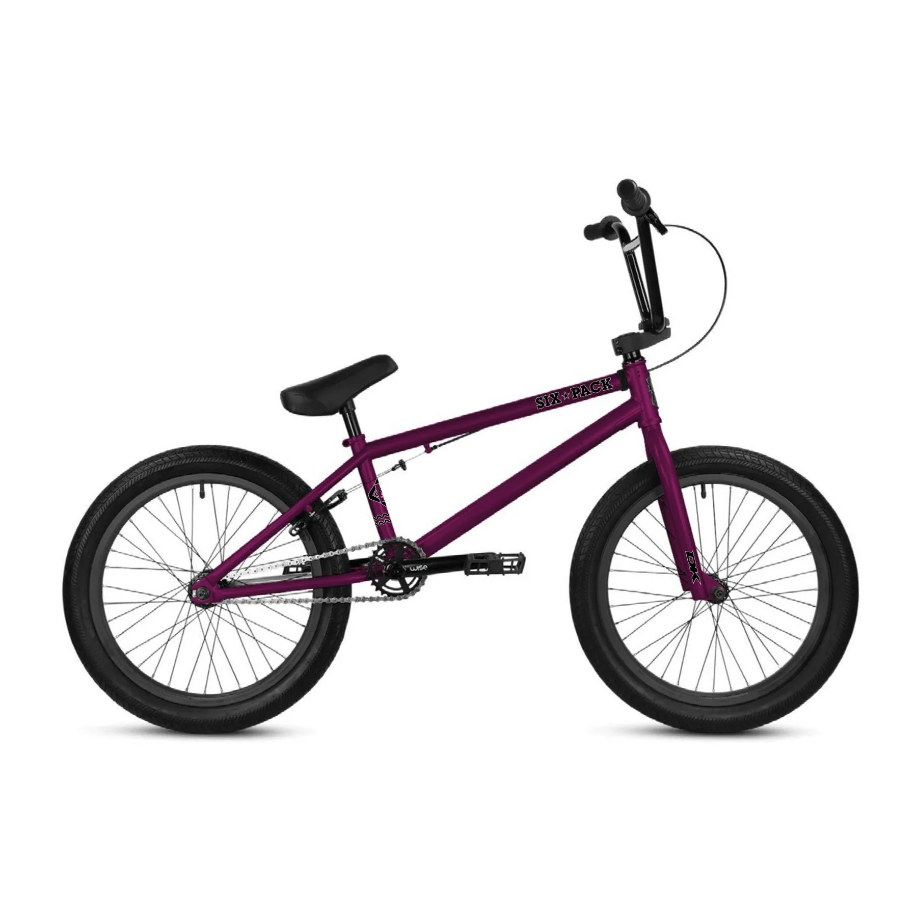 DK Six Pack 20″ Complete BMX Bike Eggplant- Skates USA