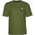 Powell Peralta Mike McGill Camiseta Calavera Y Serpiente - Verde Militar
