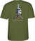 Camiseta Powell Peralta Calavera y Espada - Negro