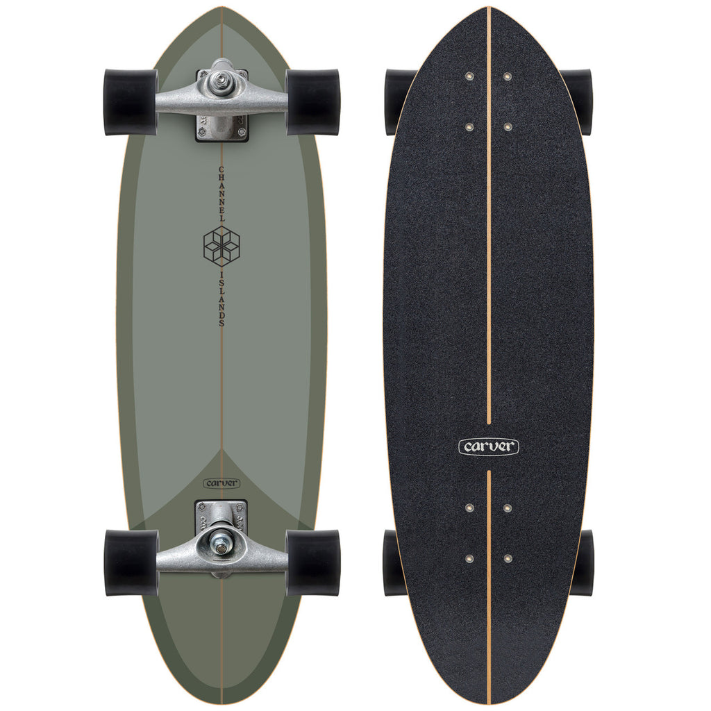 Carver x Channel Islands Mid Sage Surfskate 32.5