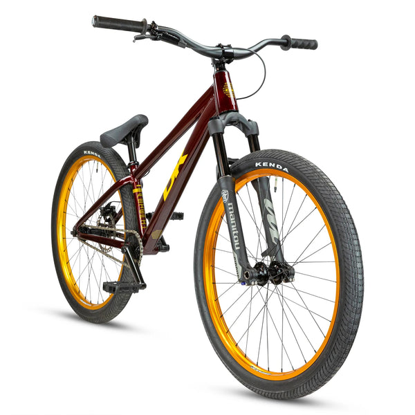 DK Asterik 26″ Complete Dirt Jumper Bike - Crimson- Skates USA