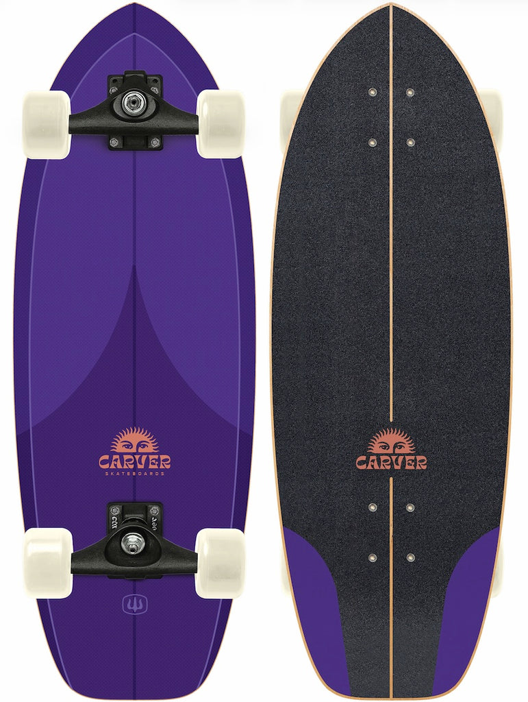 Carver Purple Haze Surfskate Complete C5 Raw (V5) - 28″