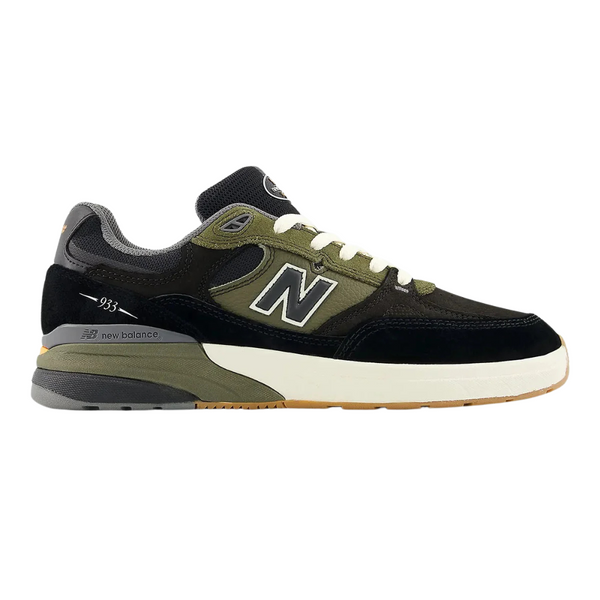 New Balance Shoes Numeric Andrew Reynolds 933 - Black/Dark Olive New Balance Shoes Numeric Andrew Reynolds 933 - Black/Dark Olive