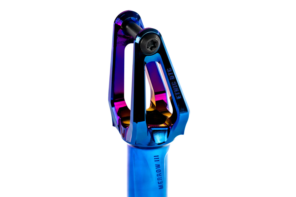 Blue Merrow Ethic Merrow V3 Fork HIC - Chrome Blue- Skates USA