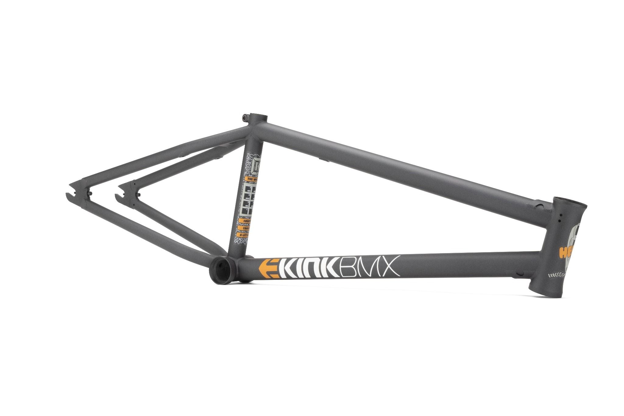 Cuadro de bicicleta BMX Kink Williams X Etnies de 21″, grafito dorado