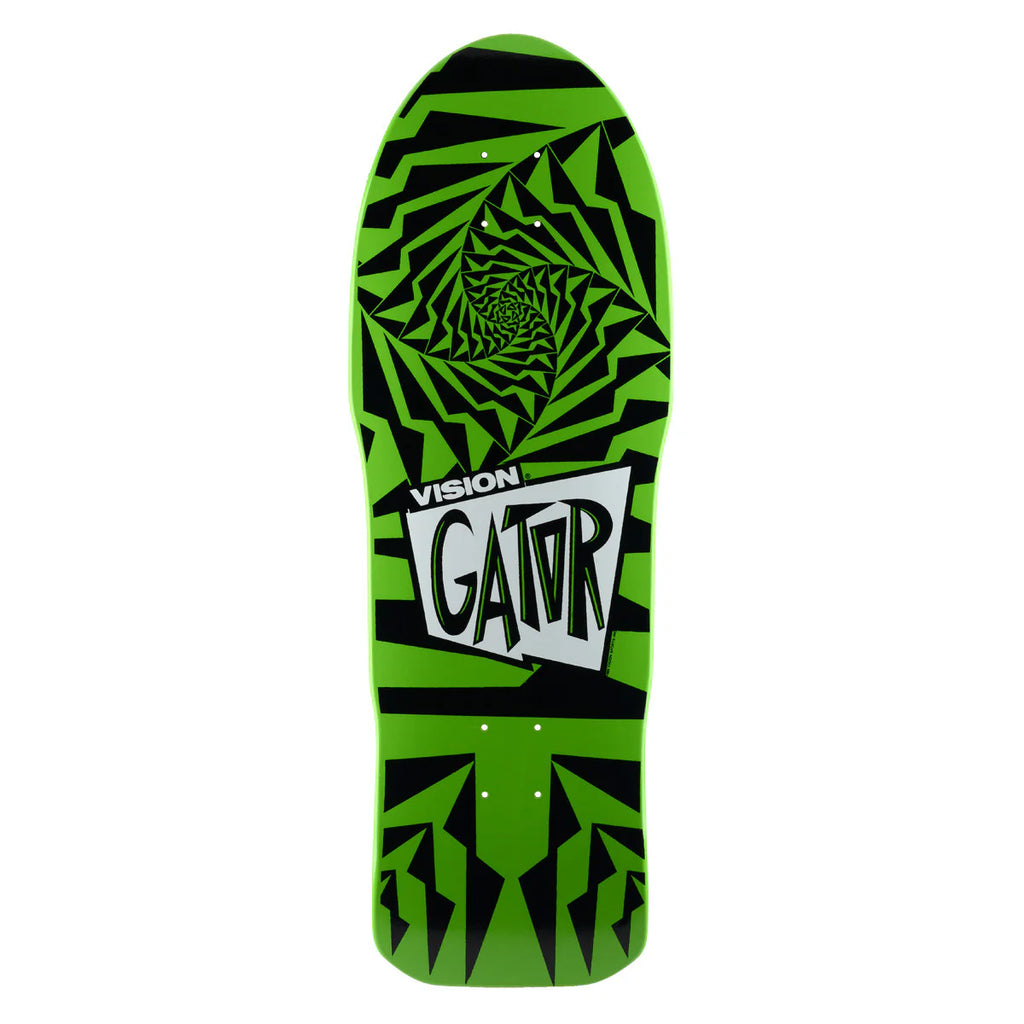 Vision Gator II Skateboard Deck 状態：中古 gator2-greenblack_1024x1024.