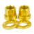 Shadow Conspiracy Featherweight Alloy Axle Nuts 14mm - Gold - Skates USA
