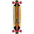 Layback Finish Line Bamboo DT Longboard Complete - 9.5" Red