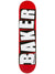 Baker Brand Logo Skateboard Deck - 8.0" Red/White