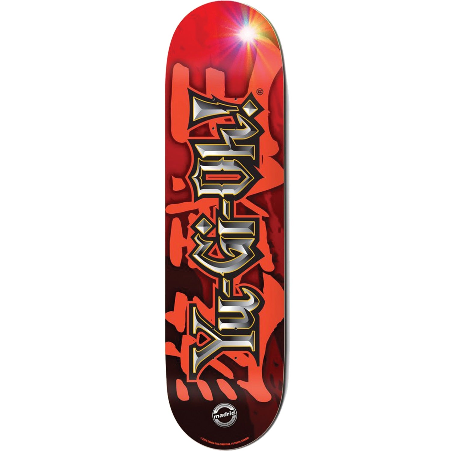 Madrid Skateboards Yu-Gi-Ho Logo Skateboard Deck - 8.5" x 32.2" Madrid Skateboards Yu-Gi-Ho Logo Skateboard Deck - 8.5" x 32.2"