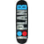 Plan B Team OG Foil Skateboard Deck - 8.25" Black/Silver/Blue/Red
