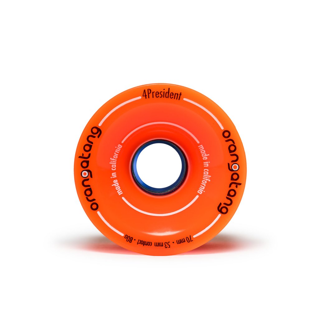 良品！オランガタン★Orangatang 4 President 70㍉80a Orangatang 4President 70mm 80a Longboard Wheels-Orange (Set of 4)