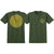 Spitfire Classic Swirl T-Shirts Medium - Military Green/Yellow