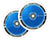 Root Industries Air Wheels 110mm - White/Blue (Pair) - Skates USA