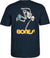 Powell Peralta Skateboarding Skeleton T-shirt - Navy