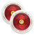 Fuzion Marker Hollowcore Wheels 110mm - Red/White (Pair) - Skates USA
