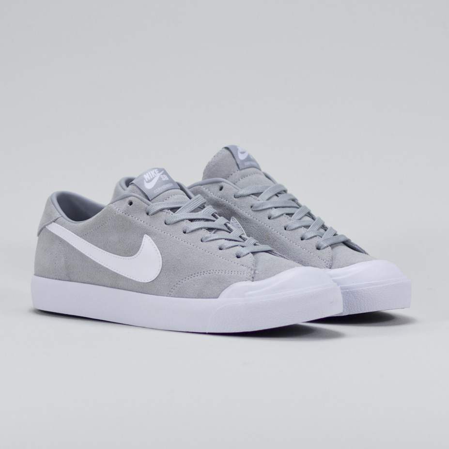 Nike Shoes SB Zoom All Court CK Wolf Grey/White- Skates USA