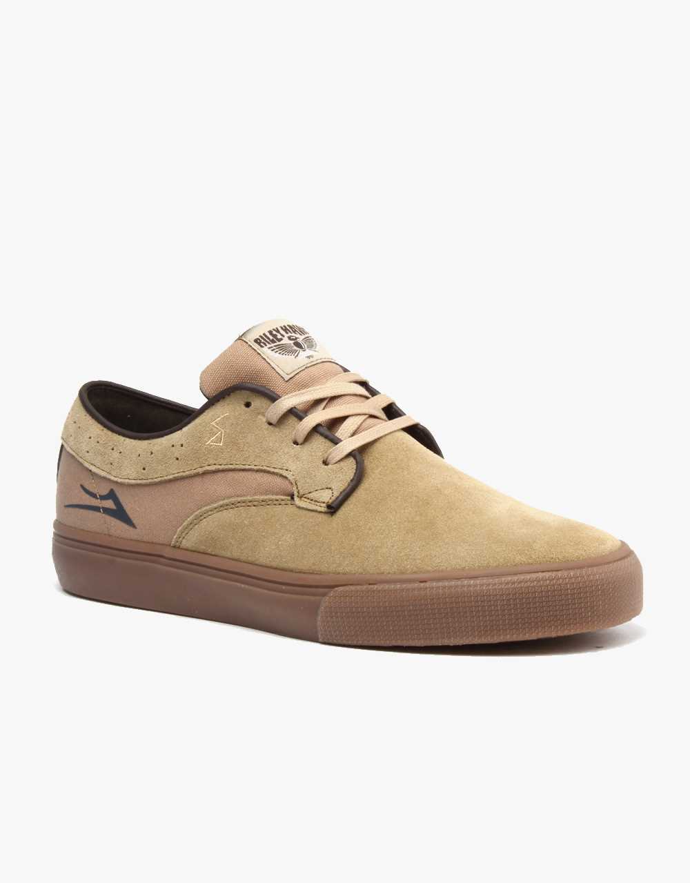 Lakai Shoes Riley Hawk Walnut Suede- Skates USA