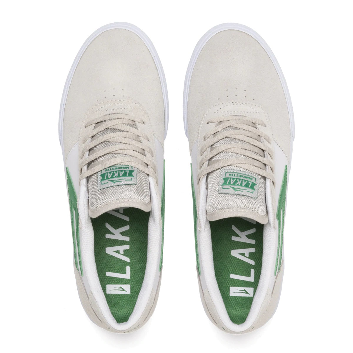 Lakai Shoes Manchester - White/Grass Suede- Skates USA
