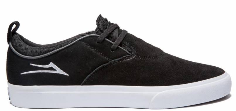 Lakai Shoes Riley Black Suede- Skates USA - Main Image