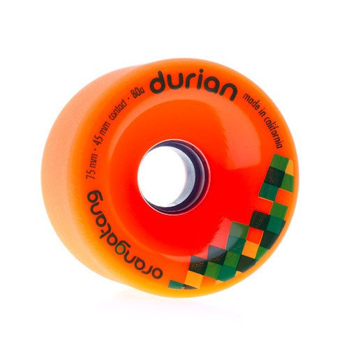 Orangatang Durian 75mm 80a orange Longboard Wheels (Set of 4) Orangatang Durian 75mm 80a orange Longboard Wheels (Set of 4)