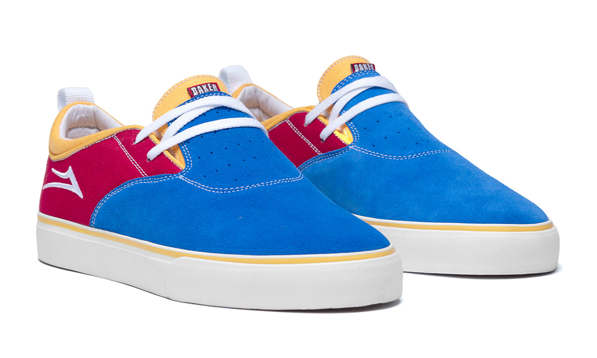 Lakai Shoes Riley Blue/Red/Yellow- Skates USA - Main Image