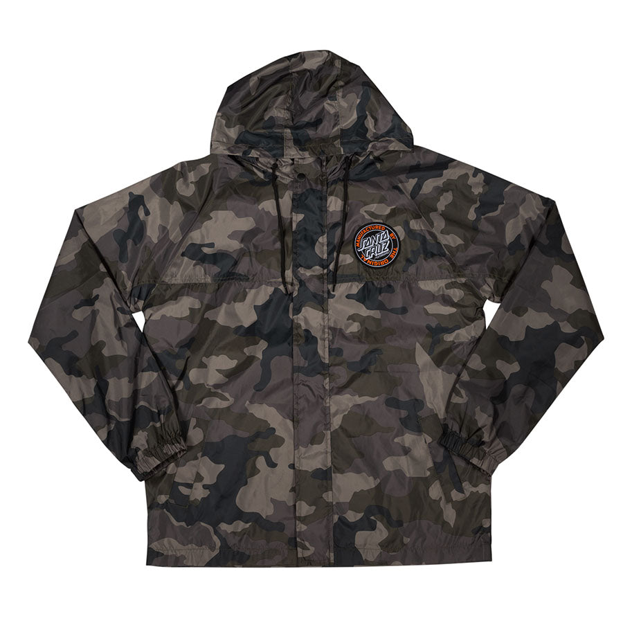 Santa Cruz Seeker Hooded Windbreaker Mens Jacket Camo