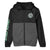Santa Cruz Strip Stripe Dot Hooded Windbreaker Youth Jacket- Black/Graphite