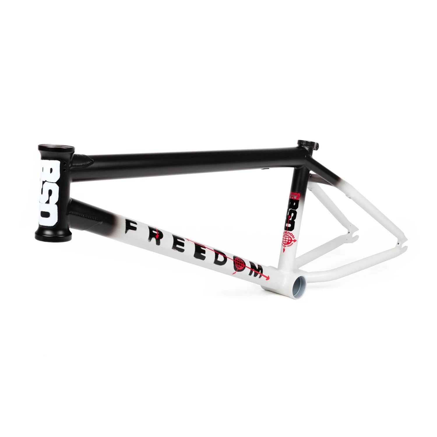 BSD BMX Freedom Frame Black/White Fade- Skates USA